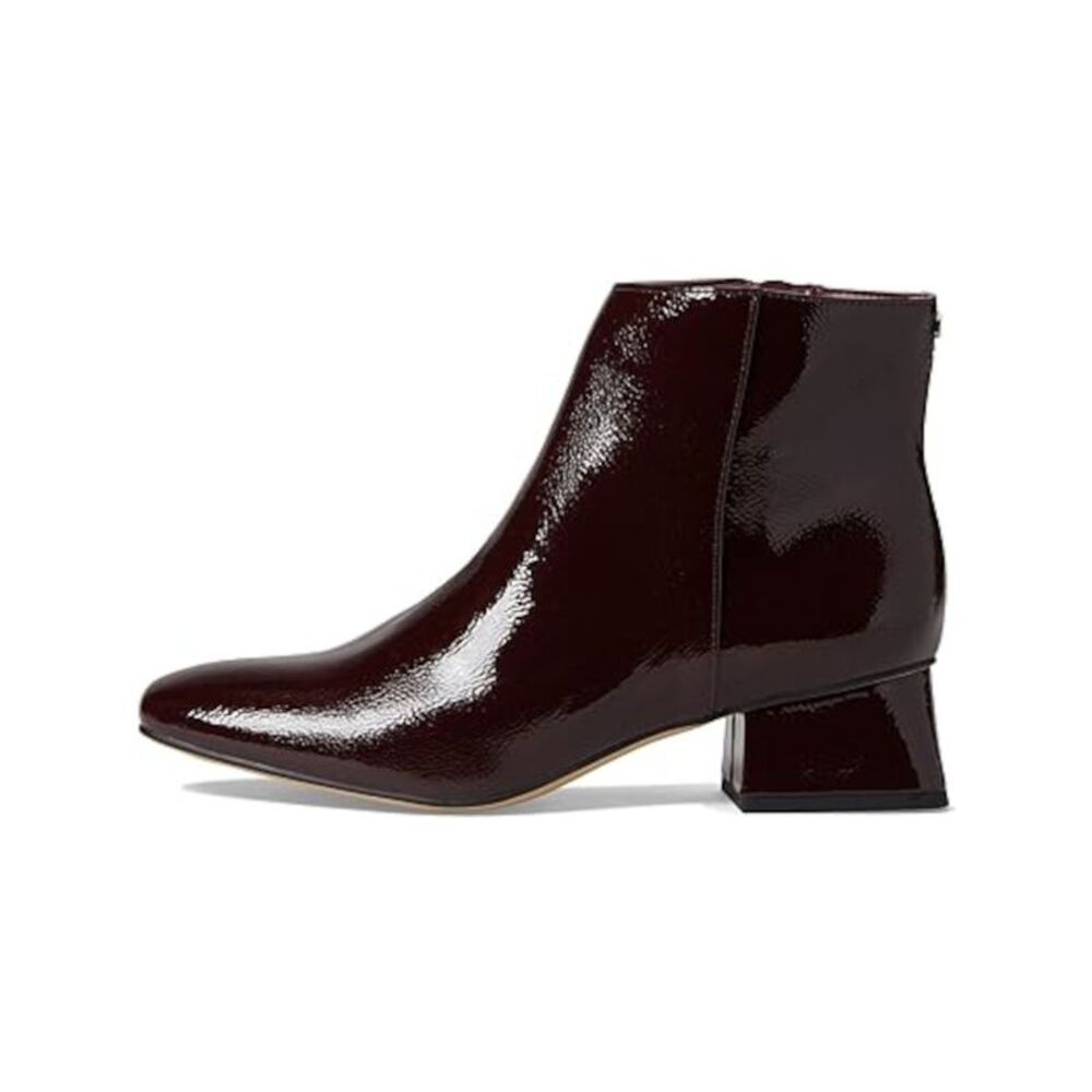 NWT CIRCUS NY Womens Burgundy Daysi Square Toe Block Heel Booties 6.5 M